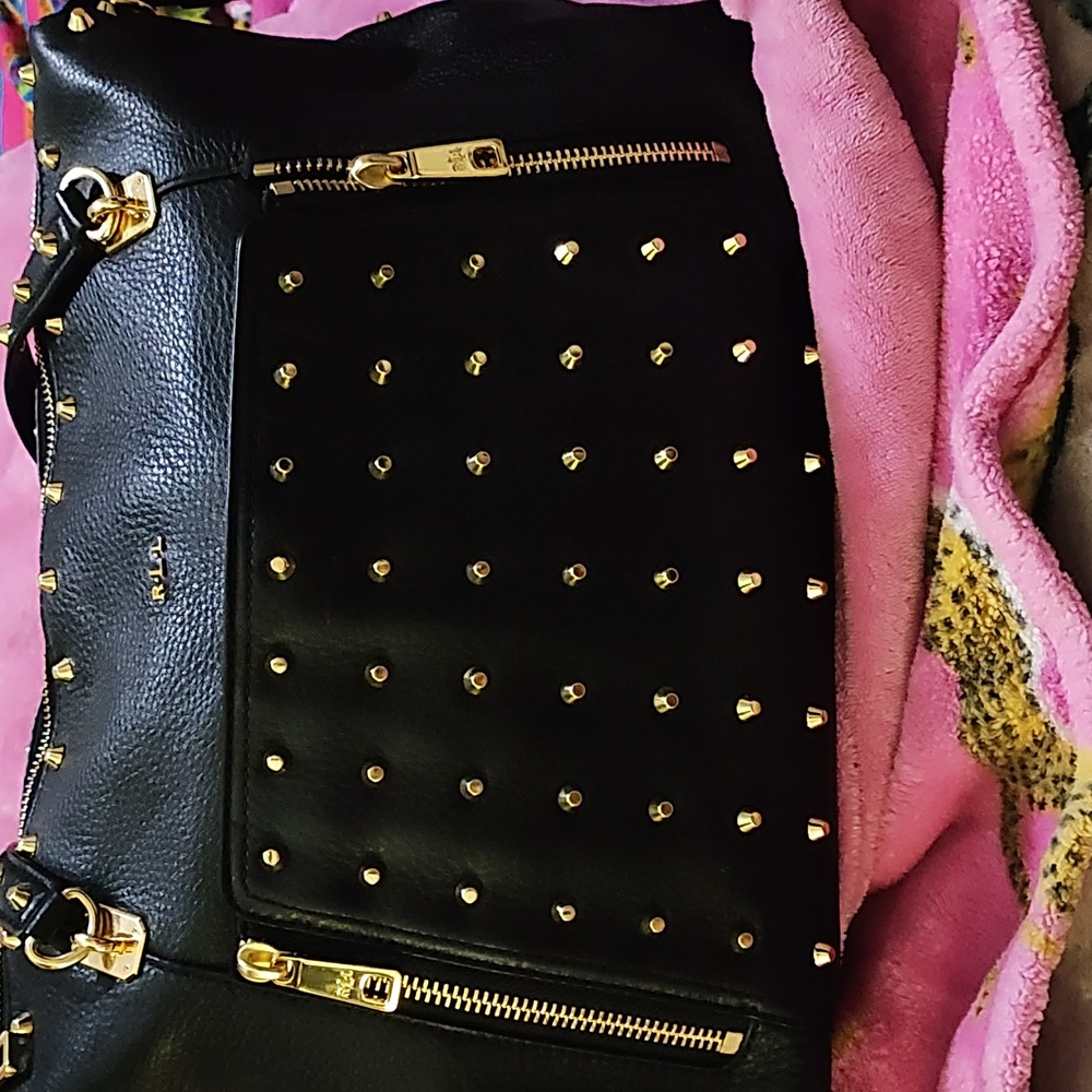 Ralph Lauren leather studded bag